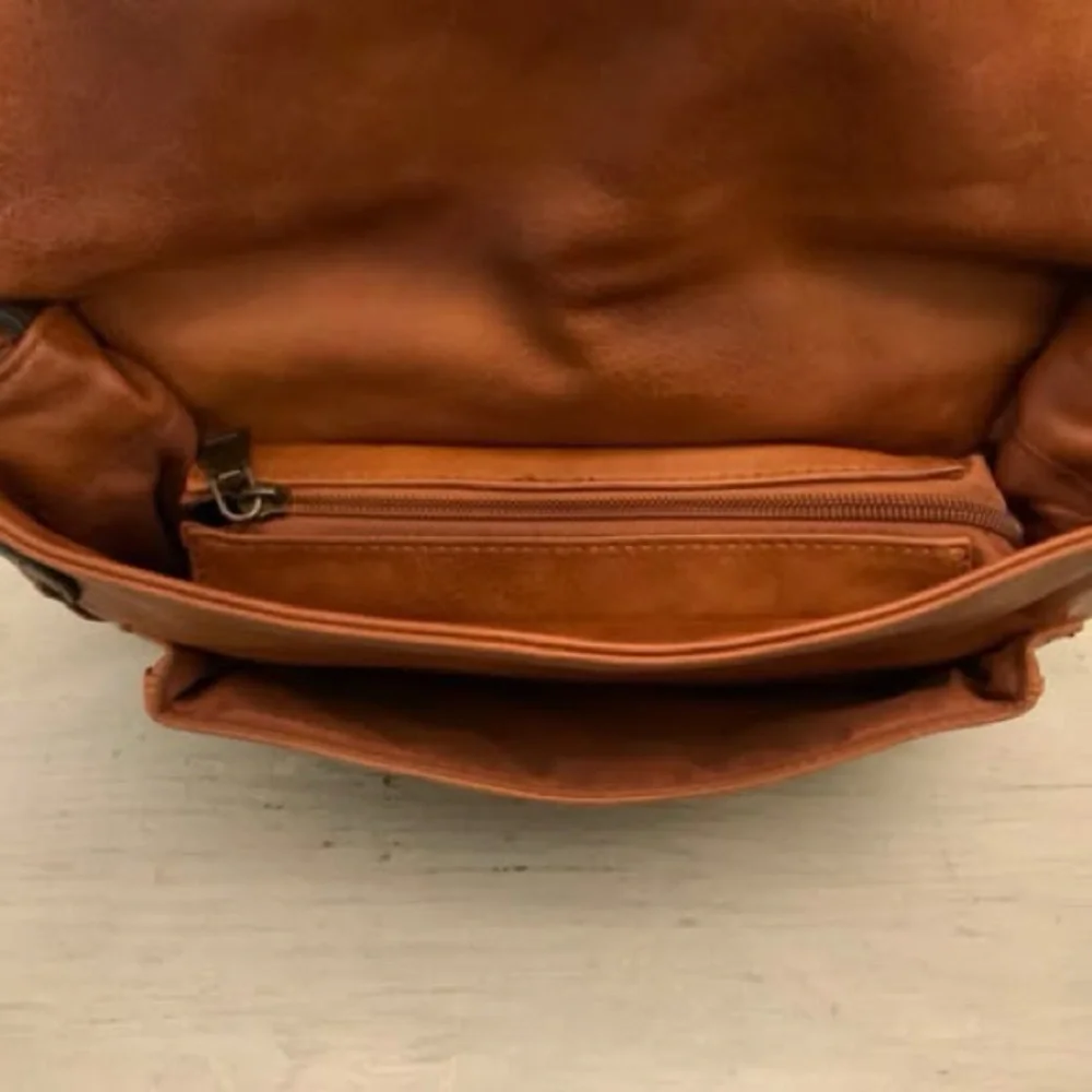 ChillX Brown Faux Leather‎ Hobo Shoulder Bag Purse Good Condition